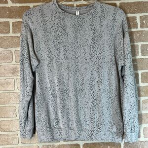 Athleta Top Womens Studio To Street Print Sweatshirt Tencel Lyocell Modal